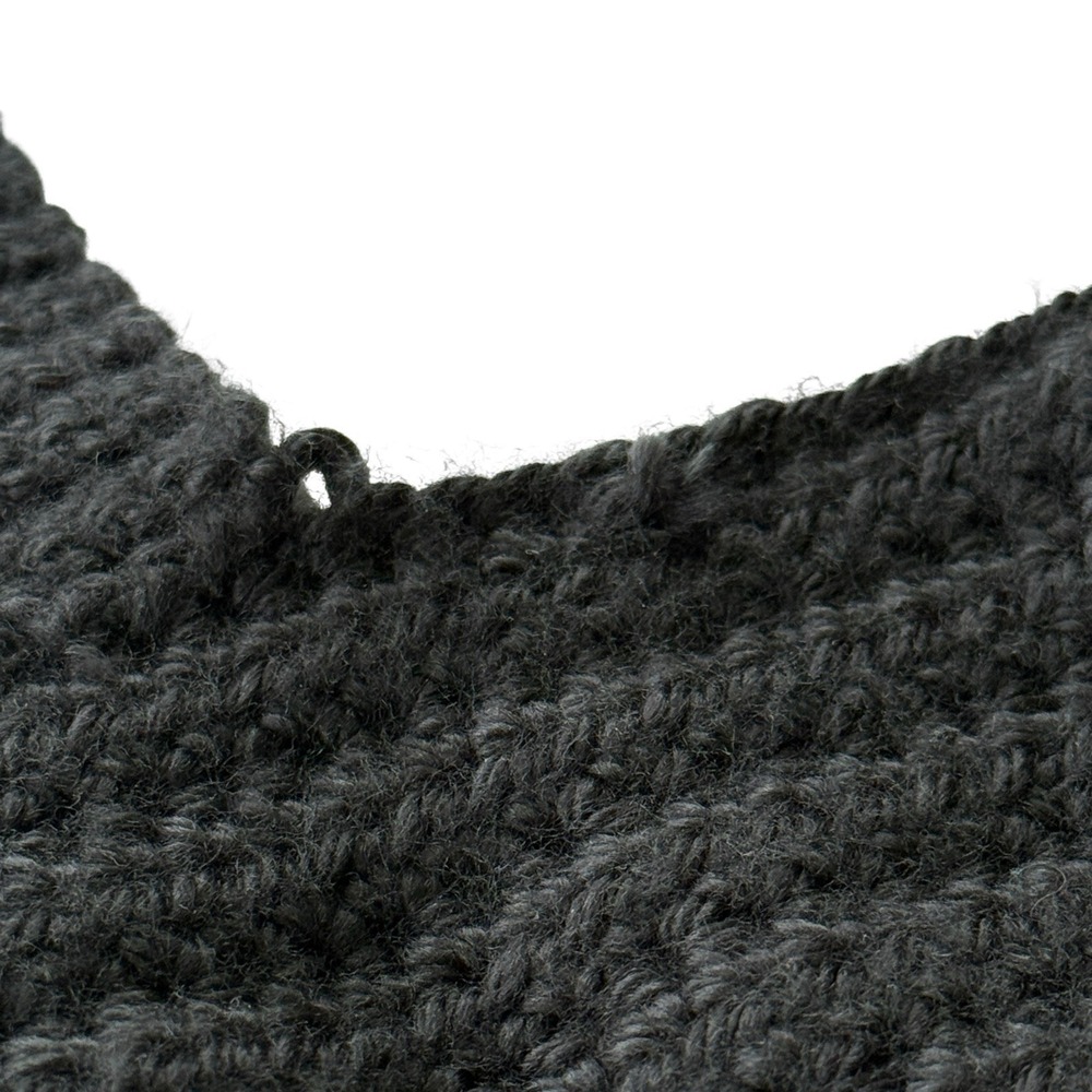 Handmade Crochet Crop Tank Black Indie Sleaze Layering Top Women's XS - Picture 3 of 9